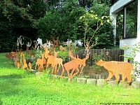 garden stakes metal sheet forest IIII.