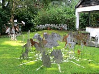 garden stakes metal sheet zodiac.