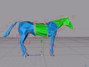 Prototype 3D CAD abstract steel horse.