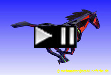 Project study 3D model designs for 3D model cubistic abstract mustang horse.