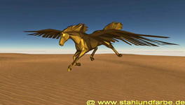 Project study 3D model designs for 3D model cubistic abstract pegasus horse.