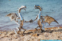 Steel dragons on the Baltic Sea.