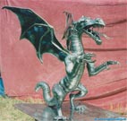 Steel sculpture dragon of the 1st generation.