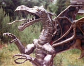 Steel sculpture dragon of the 1st generation.