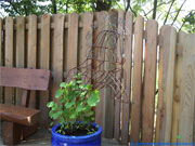 Wire horse garden Sculpture trellis.