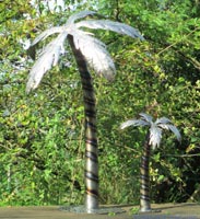 Deko-Palme-stahlblech-anlauffarbe-60cm-120cm.