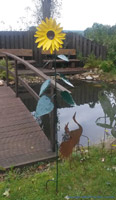 Gartenskulptur-Sonnenblume.