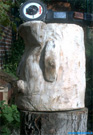 Holzstatue: Moai - Rapa Nui - Holzskulptur.