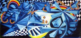 Sphären der Zeit. 125x61cm. 1994.