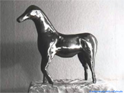 Diese Pferdeform diente im Wandlungsprozeß als Grundlage für das Rennpferd auf Kufen.